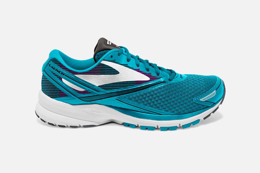 Tenis Corrida Brooks Launch 4 Feminino Brasil - Azuis 6108379-GK